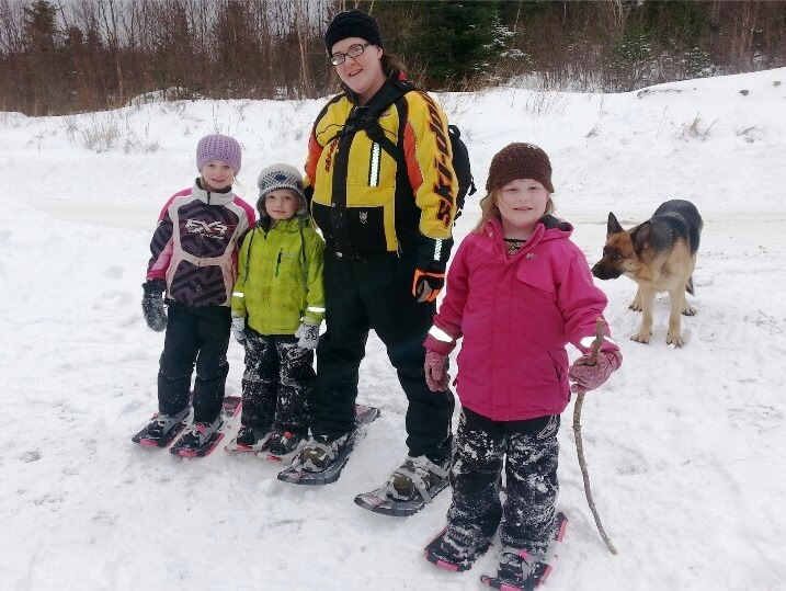 Snowshoeing with the kids