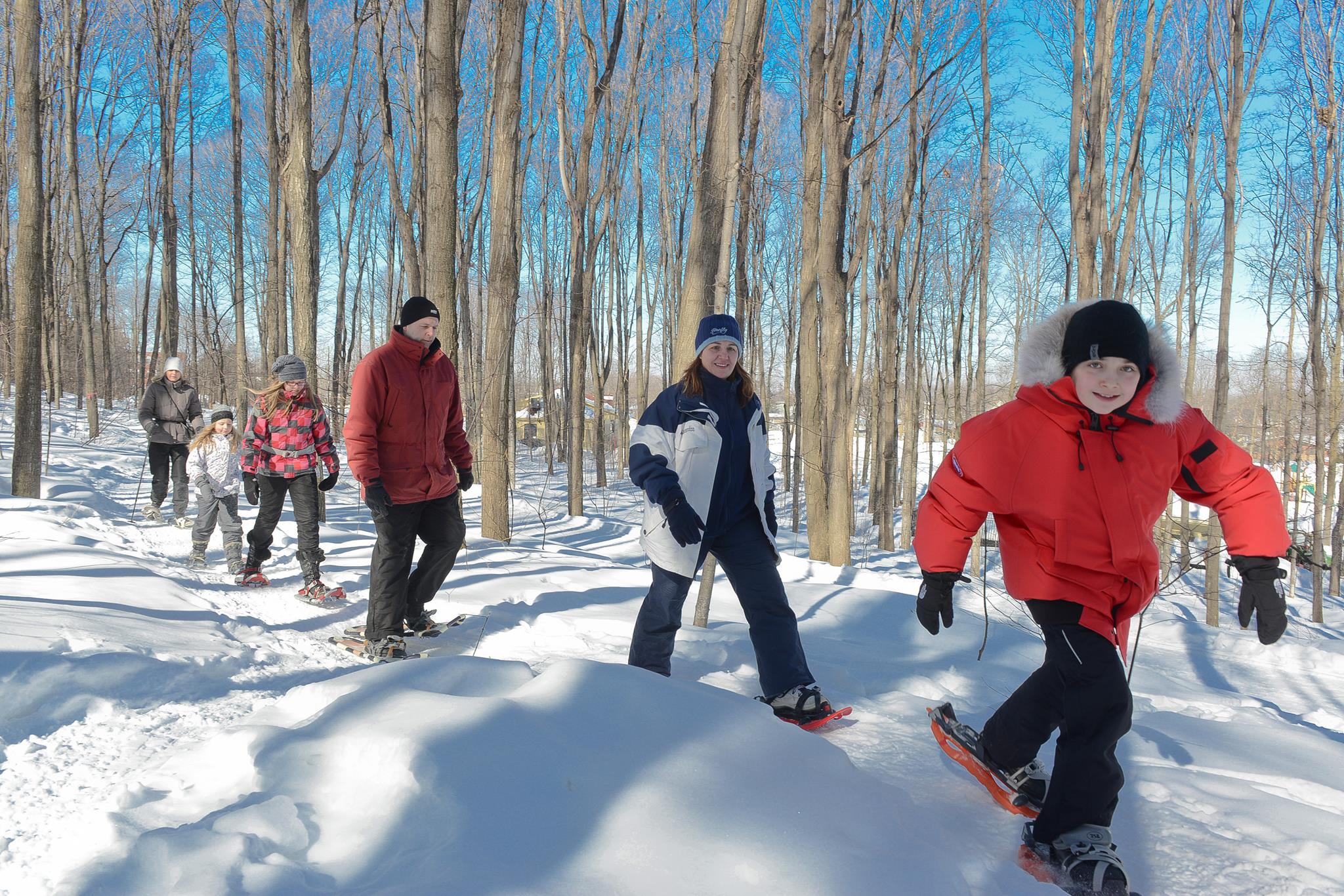 Snowshoeing in Mount Rigaud