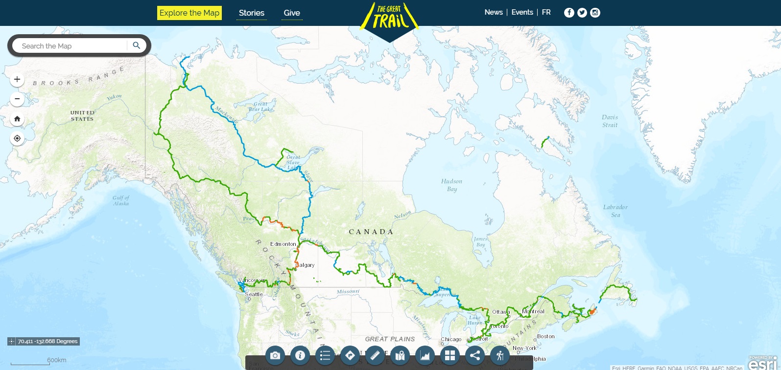 The Great Trail Map